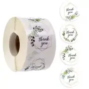 Thank You Stickers 500pcs/roll 4 Styles Vegetation Thank You Sticker