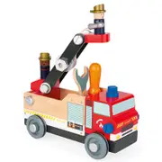 Bricokids DIY Fire Truck - Build & Play Toy Vehicle Set