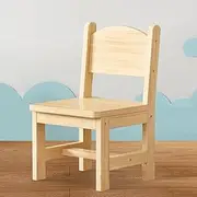 Solid Wood Kids Chair, Kids Wooden Chair Children's Furniture Activity Chairs for Toddlers, Toddler Desk Chair Wood for Art, Crafts, Snack Time, Homeschooling, Homework (11.8"x11.8"x19.7")