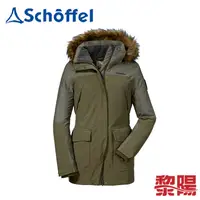 在飛比找蝦皮商城優惠-Schoffel 德國 防水保暖毛帽短大衣 女款 (綠) 防