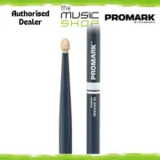 Promark Rebound 5A Painted Hickory Drumsticks, Blue Drum Sticks - RBH565AW-BLUE