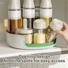 Space-saving Condiment Organizer Capacity Spice 360-degree Rotating Rack