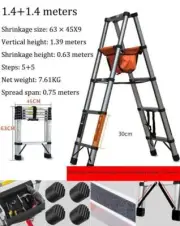 Portable Folding Engineering Ladder Telescopic Multi-purpose Herringbone Ladder
