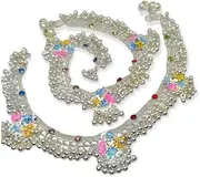 [Generic] Traditional Indian Heavy Payal for Women & Girls with Jhaalar/Fancy Meena Work/Ghungroo/Metal Ladies Payal (KC-2) By Indian Collectible, Medium, Metal, no gemstone