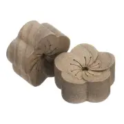 2Pcs Wood Essential Oil Diffuser Black Walnut Plum Aroma Diffuser for Car Home