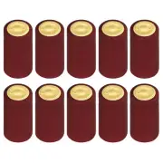 100Pcs PVC Heat Shrink Wine Bottle Caps, 1.3" Wine Shrink Wrap Sleeve Cap Claret