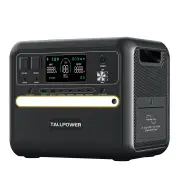 [EU Direct] TALLPOWER V2400 Portable Power Station 2160Wh LiFePo4 Solar Generator, 2400W AC Output, Adjustable Input Pow