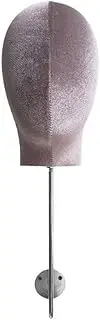 Ysyqkn Mannequin Head Model Hats Wig Display Stand Storage Rack Wall Mounted for Home Salon , Gray