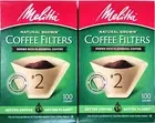 Melitta #2 Natural Brown Cone Coffee Filters 200 Count (622752)