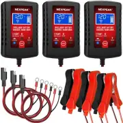 [3-Pack]1.75-Amp Car Battery Charger, 6V and 12V Smart Fully Automatic Batter...
