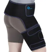 REAQER Hip Thigh Support Brace Groin Compression Wrap for Pulled Groin Sciati...