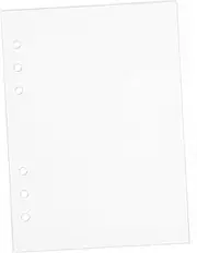 jojofuny Acrylic Notebook Cover Insert A5 Size Ring Binder Sheets Refillable Filler for Planner Travel DIY Organizer