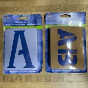 NEW Plaid Reusable Letter Stencils | 4 inch & 2 inch | Letters Numbers Symbols