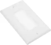 LIFKOME 2pcs Wire Panel Wire Chimney Brush Brush-Style Media Plate Brush-Style Wall Plate Wall Brush Panel Cable Wall Plate Multimedia Brush Plate Cable Entry Wall Plate Wire Brush White