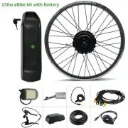 250w Rear Hub Wheel Ebike Conversion Kit 36v 13ah Lithium Battery 4 26" Bicycle