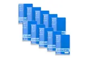 10x Colourhide Writing Notebook w Ruler A4 School Stationery 120 Pages Blue