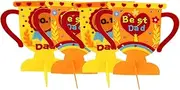 JOINPAYA Trophy Craft Material Pack 4pcs Kit for Dad Father's Day Creative Craft for Boys and Girls Fun Educational Activity