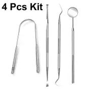 Dental Instruments Tongue Teeth Tartar Cleaner Scraper Oral Care Hygiene Kit