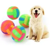 NEW 3 Pcs Light Up Dog Ball Squeaky Dog Toy with Durable Colorful LED Light Ball