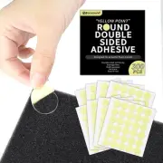 300 Pack Yellow Point Double-Sided Adhesive Dots for Acoustic Soundproofing Foam