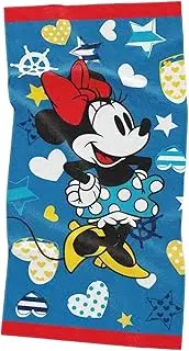 Beach Towel Disney Girls Kids Towels Minnie Spiderman Beach Accessories Cotton Kids Bathroom Frozen Mouse Terry Cloth Girls Children (Minnie1)