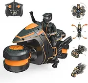 Rc Motorcycle with Rechargeable Batteries, 360° rotatable Drift Remote Control Motorcycles, 2WD Rc Motorbike 2.4Ghz High Speed Wireless Remote Racing Motorcyle for 4-12 Age Kids