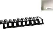 Wesco Rack System Smart Plate Holder 60 Made of Powder-Coated Aluminium Flexible Expandable Colour: Nickel Silver Dimensions: 558 x 207 x 68 mm