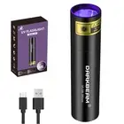 UV Flashlight 395nm Light Blacklight, Mini But Powerful Woods Lamp USB-C Rech...