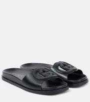 [Gucci] Gucci GG leather slides AU 8 black