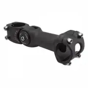 Sunlite 0-60 Adj. Stem Mountain Threadless 25.4 or 31.8mm 125mm Black Aluminum
