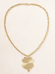 [Marie Lichtenberg] Marie Lichtenberg - Jumbo Clover 18-karat Gold Diamond Necklace - One size One size Gold