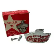 Vintage Star X Coca Cola Coke Bottle Opener Metal Stationary In Original Box
