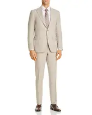 Canali Capri Melange Slim Fit Suit