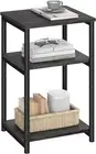 Side Table, Small End Table, Tall Nightstand for Living Room, Bedroom, Office, B