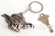 KEYCHAIN - Star Wars YODA Jedi Head NICKEL - Key Accessory Jewelry Nerd Geek