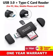 3 In1 USB Type-C USB3.0 Memory Card Reader Writer OTG Adapter SD TF Super Speed