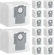[Rrochio] Robot Vacuum Cleaner Accessories for Roborock Q5 Max+, 14 Vacuum Cleaner Bags for Roborock Q7 M5+, S7 MaxV Ultra, Q8 Max+, Q10 S5+, S8+, Q7 Max+, Q10 X5+, Q7 L5+, Q5+, Q5 Pro+, Q7+, S7 Pro