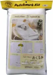 Country Mom patchwork kit "baby quilt bunting" 3. Happy From Japan