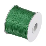 Beading Thread Bracelet Weave Craft Cord 0.8mm 159M/Roll, Medium Green