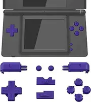 eXtremeRate Purple Replacement Full Set Buttons for Nintendo DS Lite Handheld Console, Custom D-pad A B X Y Start Select R L Power Volume Keys for Nintendo DS Lite NDSL - Console NOT Included