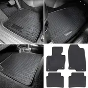 Floor Mat for Mazda CX-5 2017 2018 2019 2020 2021 2022 2023 2024 Heavy Duty Rubber Front+Rear Car Liner Carpet All Weather Custom Fit Waterproof Odorless (Black 4PCS)