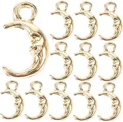 COHEALI Moon Charms DIY Kit 20pcs Small Moon Pendants for Bracelet Necklace Earring Decorations Handmade Accessories