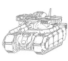 Ajax Assault Tank | 6mm 1:285 Scale Vehicle | Battletech Miniature