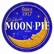 Vintage Replica Tin Metal Sign MOON Pie lookout brand sandwich snack cake 1802