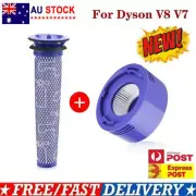 Pre & Post HEPA Filter For Dyson V8 V7 Animal Absolute Vacuum Cleaner Replacemen