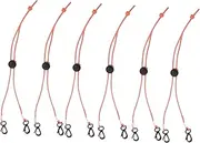 6pcs Metal Safety Holder Polyester Lanyard Plastic Hanging Rope Pink Simple Cords