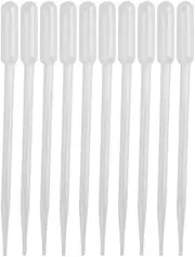 50 Pcs Graduated Plastic Pipettes for Laboratory Tests - 0.2 ml Dispensing Precision(1ml)