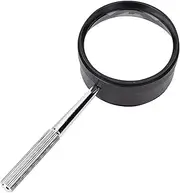 35X Magnifying Glass Portable Handheld Magnifier Lens with Detachable Zinc Alloy Handle for Jewelry Identification Reading Painting Carving
