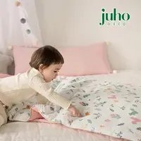 在飛比找momo購物網優惠-【韓國 Juho deco】兒童純棉睡袋-松鼠森林(睡袋 露