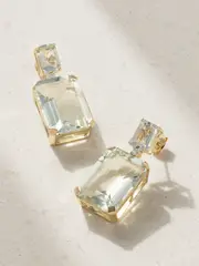 [Mateo] Mateo - 14-karat Gold, Amethyst And Diamond Earrings - One size One size Gold